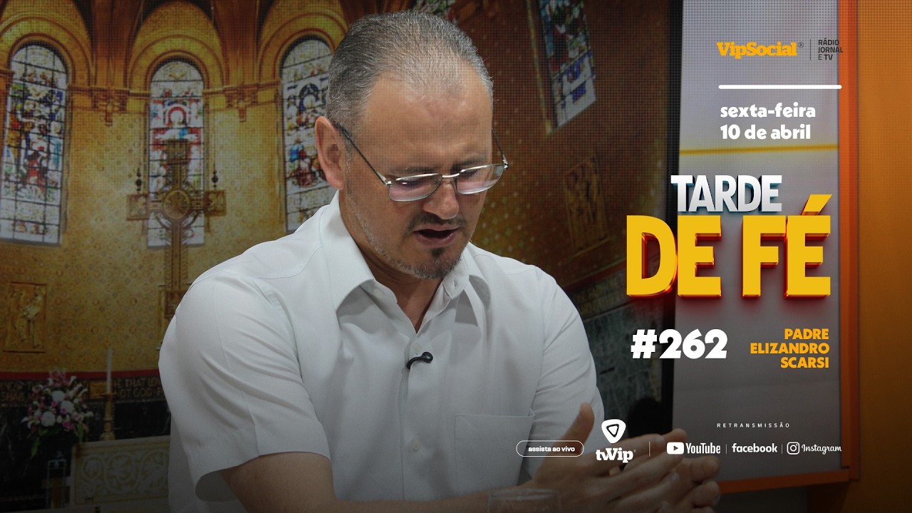 Padre Elizandro compartilha mensagens de fé que inspiram a sua sexta-feira, 10 de abril