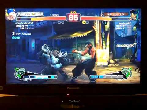SSF4 AE - umataro42 vs niNe6coBraSVT 006 (Bison vs Yun)