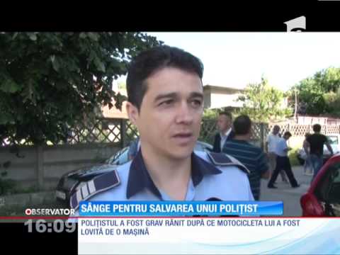 Zeci de poliţişti din Dâmboviţa au mers să doneze sânge