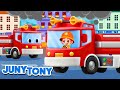 Lagu Truk Pemadam Truk Damkar Dan Mobil Kartun Anak Lagu Anak JunyTony Bahasa Indonesia