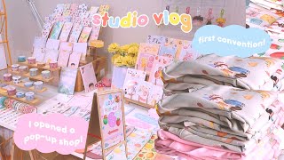 My first POP-UP SHOP ✴ convention prep & making sweatshirts with DTF prints ✴ Small biz STUDIO VLOG