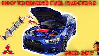 HOW TO REMOVE FUEL INJECTORS FOR MITSUBISHI LANCER/INSPIRA 2008-2017 FULL VIDEO