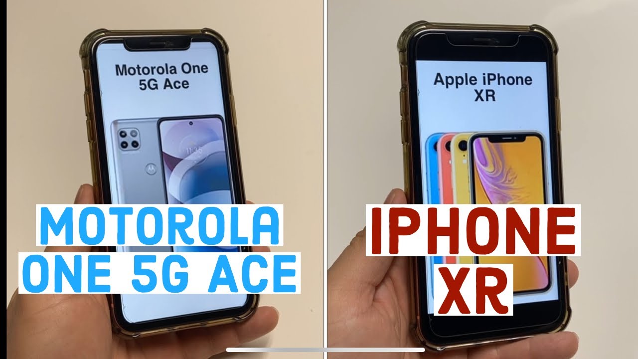 Motorola One 5G Ace vs iPhone XR (2021 comparison)