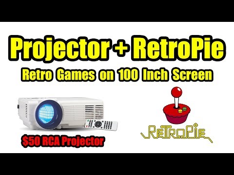 RetroPie + Projector = Awesome! Retro Games on 100 Inch Screen