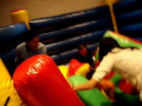 Jumping castle war zone
