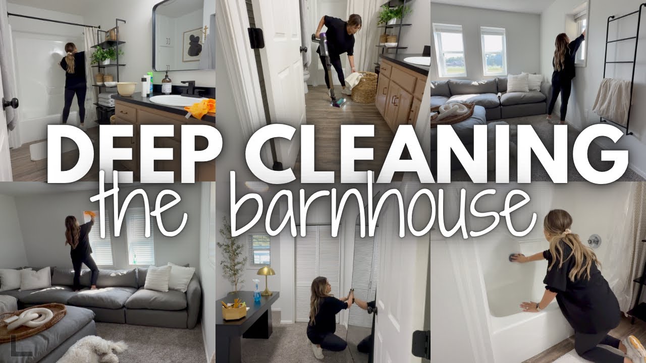 HUGE BARNHOUSE DEEP CLEANING | FALL DEEP CLEAN WITH ME 2025 | FARM DEEP CLEANING MOTIVATION 2025