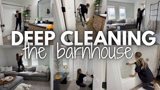 HUGE BARNHOUSE DEEP CLEANING | FALL DEEP CLEAN WITH ME 2025 | FARM DEEP CLEANING MOTIVATION 2025