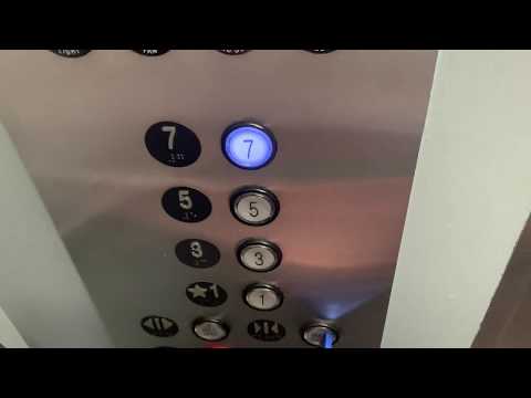 MontgomeryKone Hydraulic Elevator/Lift @ Wells Fargo Bank Garage Downtown Tucson AZ (no voiceover)
