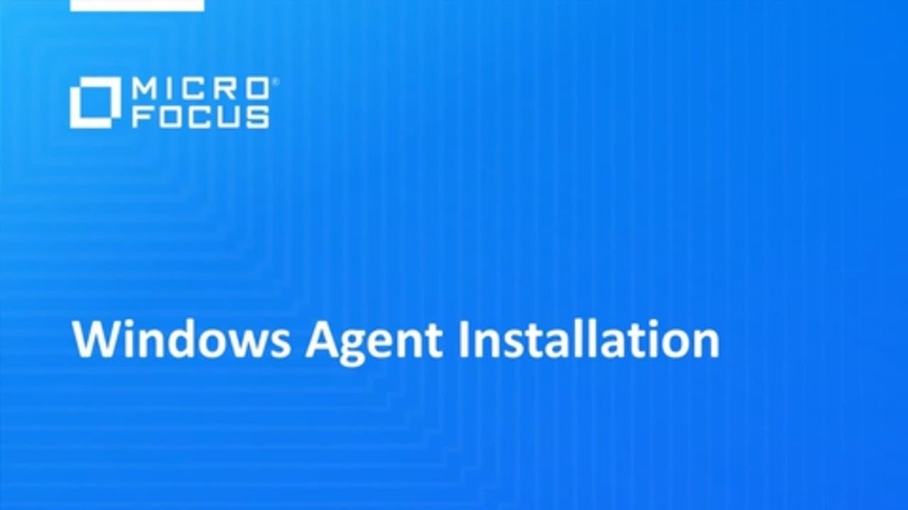Windows Agent Installation