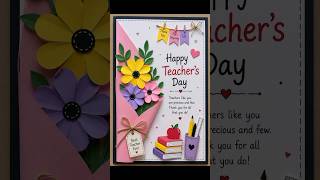 Teachers Day Greetings Card Design | Beautiful Handmade Card | Easy Te
