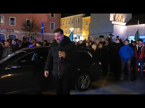 BJÖRN BANANE - DIE AMPEL MUSS WEG, 2 x LIVE - BAUTZEN, 26 02 2024, 160. MAHNWACHE, Spaziergang 🕊