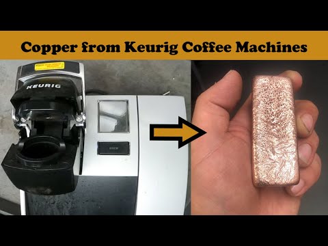 Scrapping Keurig Coffee Machines for Copper - Trash to Treasure - Copper Metal Melting