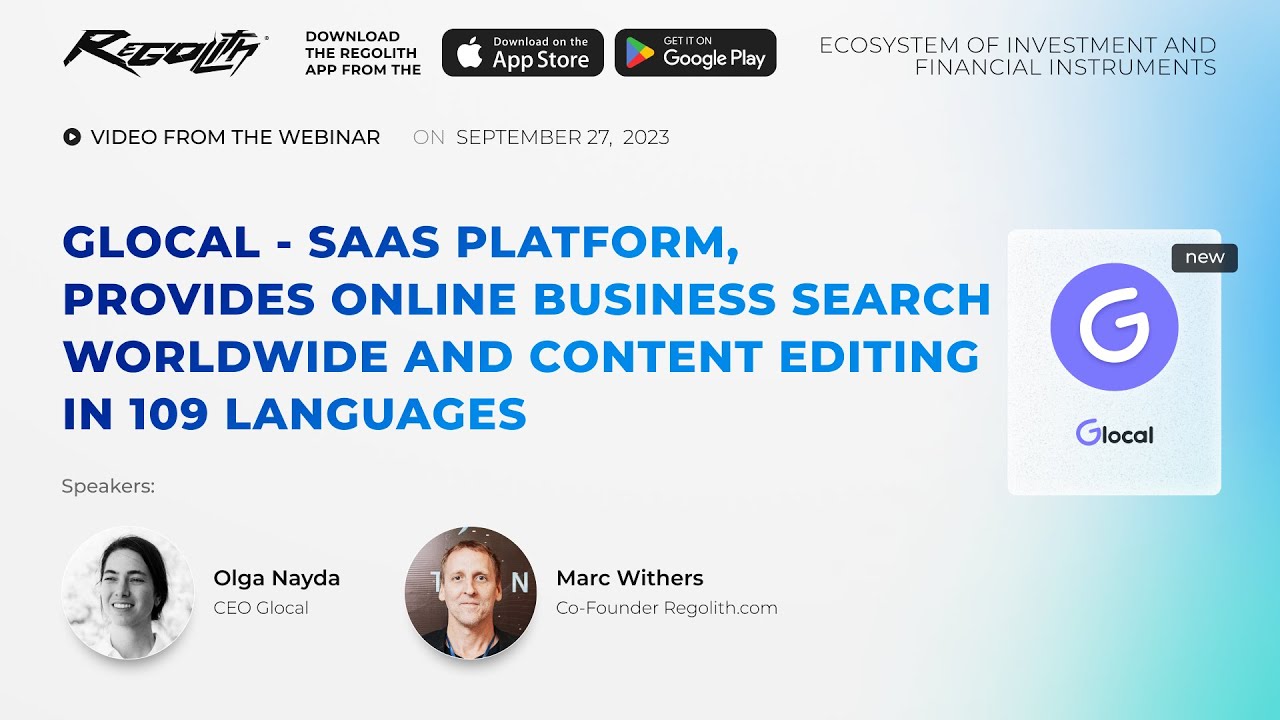 Watch the Video with Olga Nayda and Regolith.com USA Partner