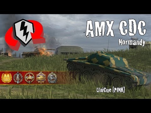 World of Tanks Blitz Replays - AMX CDC at Normandy w/ UniCue [PINK]