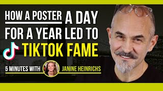 TikTok Fame from Designing a Poster-a-Day - 5 Minutes with Janine Heinrichs