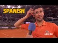 Novak Djokovic Speaks Spanish - Madrid 2022