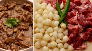 لو عندكم لحم وبصل لازم تجربوا الأكلة دي! أبسط و ألذ وصفة لحم 🥩🧅