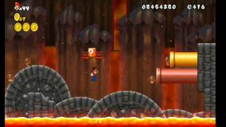 New Super Mario Bros. Wii How to Unlock World 8-7 All Star Coins HD