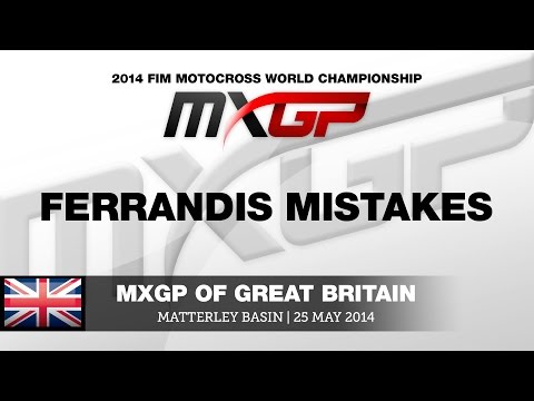 MXGP of Great Britain 2014 Dyland Ferrandis Mistakes - Motocross