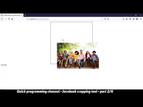 Facebook image cropping tool using Javascript CSS PHP Part2 6