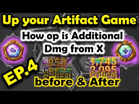 850 to 2100 DMG PER HIT! How OP is Additional dmg from X - Up your Artifact Game EP.4 Summoners War