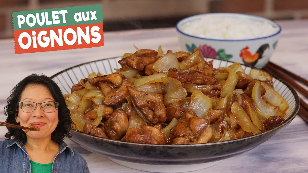 Poulet aux oignons
