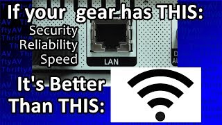 LAN Ports on your A/V Gear. Ethernet is faster, more secure, and more stable than WIFI.