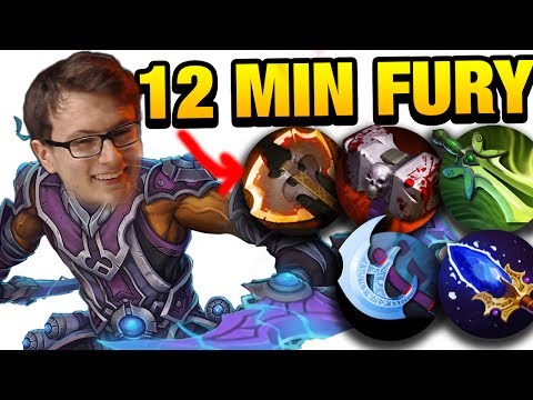 12min Battle Fury INSANLY FAST FARMING by Miracle- Anti-mage 9400 MMR [2games] Dota 2