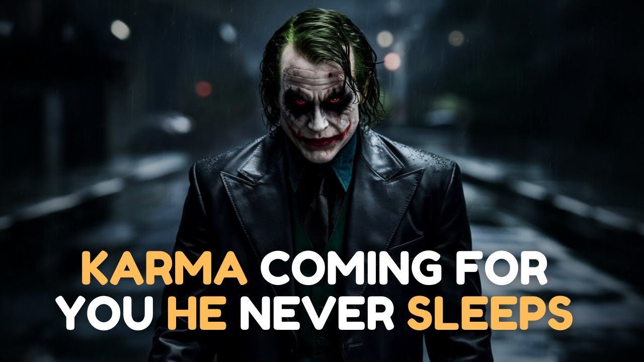 Karma Never Sleeps He's Coming For You | Disturb Your Exuses #darkmotivation #motivation #jokervibes