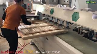 MÁY KHOAN CNC 2 ĐẦU HOLZTEK CNC-2500B2. Khoan cao tốc, chính xác, đẹp.