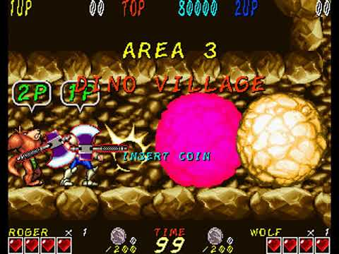 [MAME] Dyna Gear (c)1993 Sammy - rowscroll effect on titlescreen