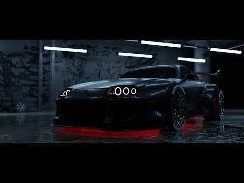Toyota Supra MK4 | 3D Blender car animation | Midnight sun