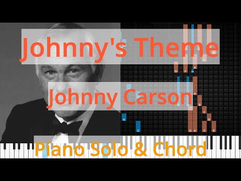 🎹Solo & Chord, Johnny's Theme, Johnny Carson, Synthesia Piano