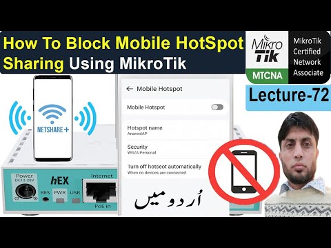 How To Block Mobile Hotspot Sharing Using MikroTik | MTCNA | Lesson-72