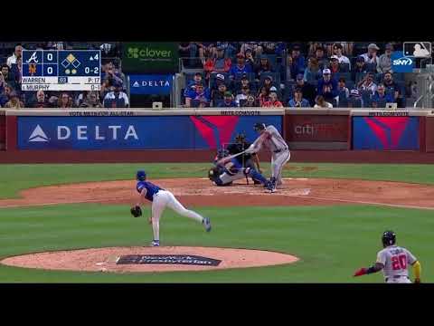 ATL@NYM: Austin Warren fans Sean Murphy