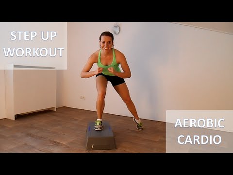 20 Minute Full Body Steps Workout – Calorie Burning Step Up Cardio Training Routine