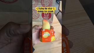 Download lagu Trying the viral mango ice cream 🥭￼ mp3