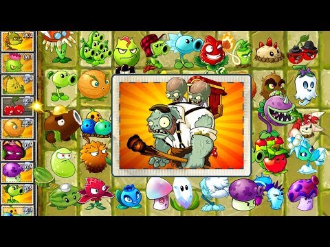 Every Plant Power Up vs Gargantuar Porter Zombie in Plants vs Zombies 2 Gameplay