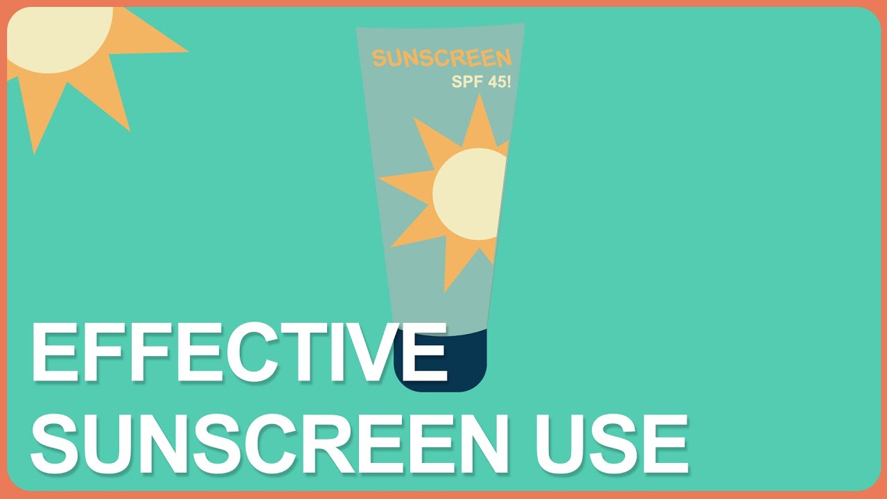 Sunscreen Works, If You Use it Right - YouTube