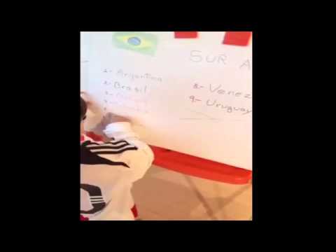 Milan Pique lee los países latinos de América del Sur con su madre Shakira