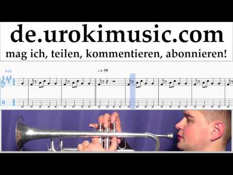 Trompetenunterricht J. Balvin, Willy William - Mi Gente Noten Lernen Teil#2 um-i995