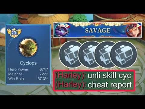 GLOBAL CYCLOPS BEST SAVAGE BUILD!🤯(unli skill) - Mobile Legends