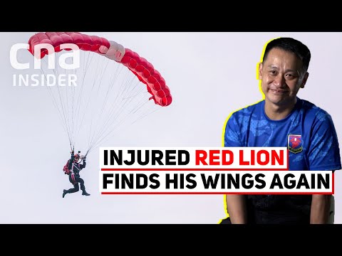 SAF Red Lion Parachuter Flies High Again, After NDP Fall Last Year
