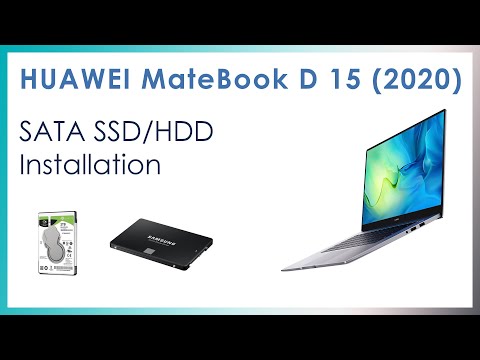 How to install additional SATA SSD/HDD disk to HUAWEI MateBook D 15 (2020)