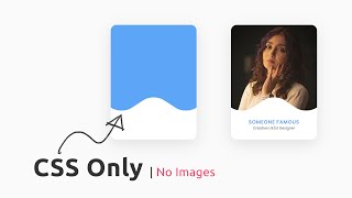 CSS Only Wavy Shape Card UI Design | Html CSS @OnlineTutorialsYT