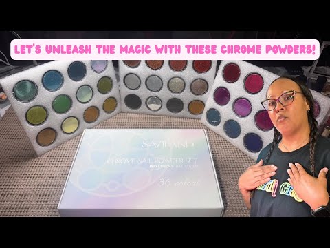 My ATTEMPT at Chrome Nails using Saviland Mirror Chrome Powder