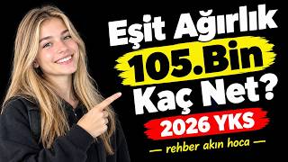 EA 105 bin kaç net? N. Erbakan Sınıf Öğretmenliği Sıralama 2026 YKS