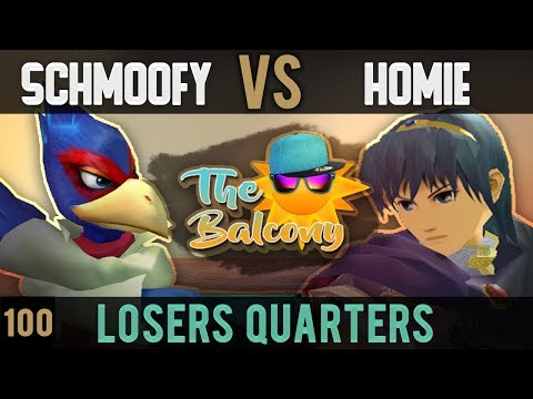 2017 06 Melee @ the Balcony 100 - Losers Quarters ft. The Homie (Marth) VS BCB|Schmoofy (Falco)