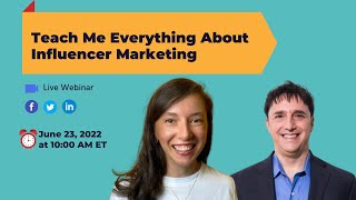 Teach Me Everything About Influencer Marketing