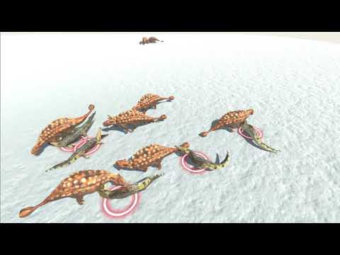 8 Ankylosaurus snow vs all units - Animal Revolt Battle Simulator